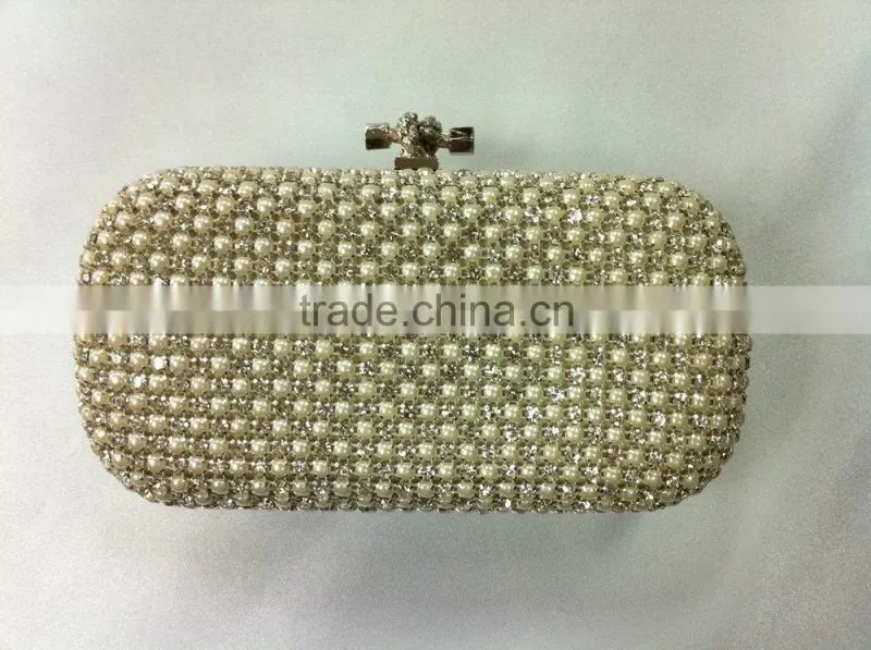 black cross shaped clasp clutch bag with mesh aluminum available color