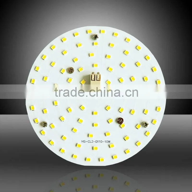 Newest 10W 110mm round driverless AC led pcb Board connecting 230V directly light source replacing led module