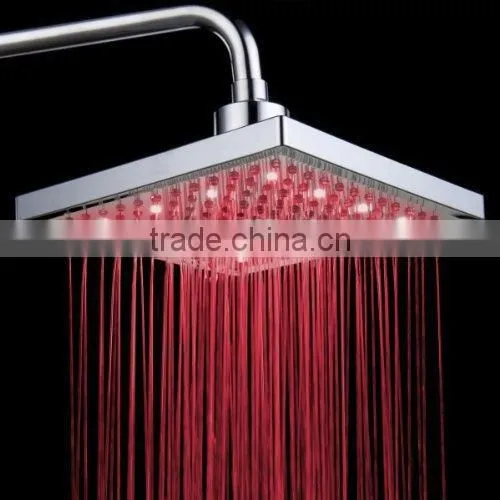 LED Overhead Rain Shower, LED light Shower Head, Rain Shower Head Ceiling