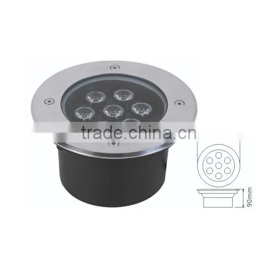 Round led underground Waterproof IP67 RGB LED Underground Light 6w LED underground light
