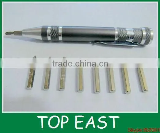 8 first batch of high-quality multi-function screwdriver screwdriver pen tool household economy