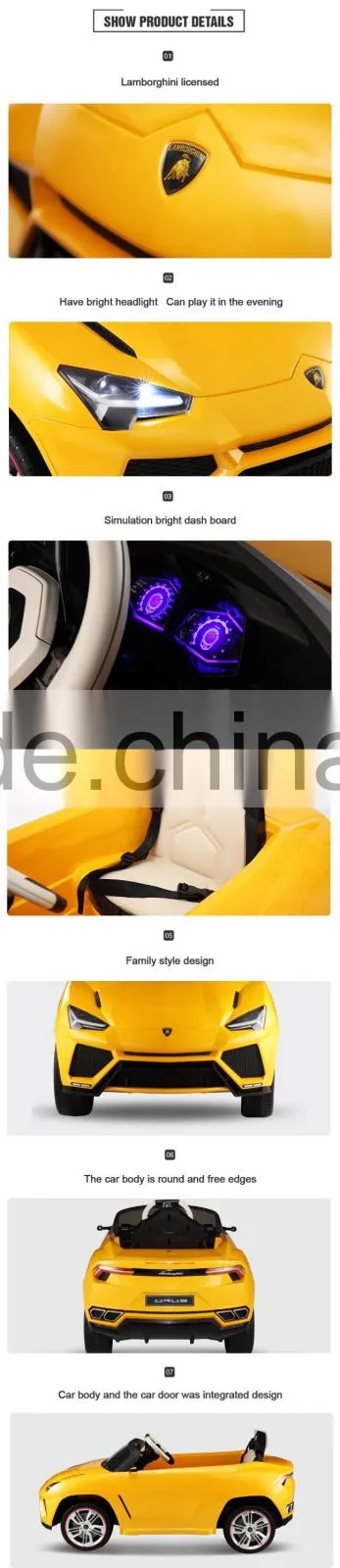 Rastar shopping toy official licensed Urus remote control kid toy baby car