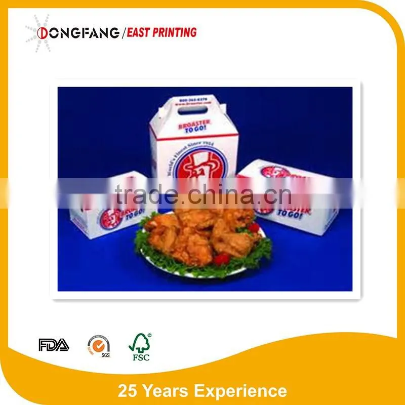 food grade paper roast chicken box packaging box hot salepaper fried chicken box