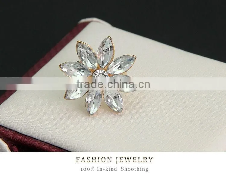 Women Bridal Wedding Jewelry Sets Charm Crystal Flower Pendant Jewelry Sets Shininy Bijoux Femme 2016