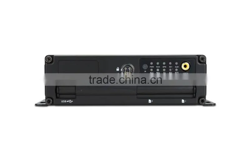 4ch dual sd card h 264 mobile car dvr