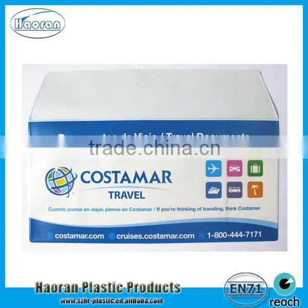 Cheap supply PVC plastic travel document holder