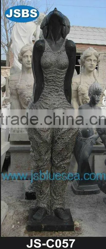 White marble angel statue