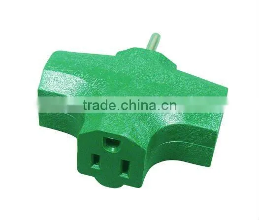 3 outlet grounding adapter