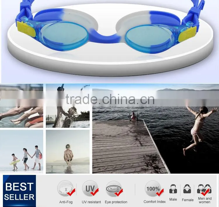 Kids wholesale cartoon swim goggles/funny swim goggles