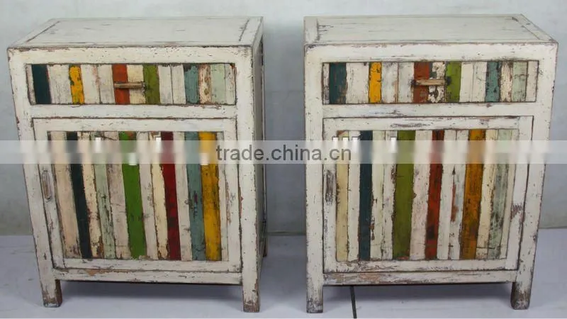 Chinese wooden small bedside table