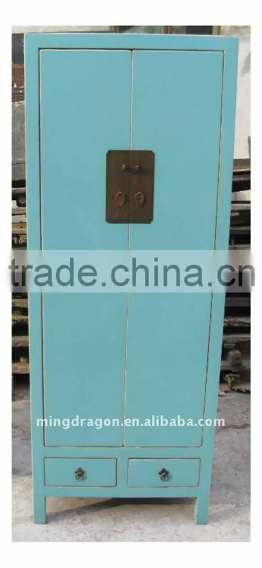 Chinese Antique Pink Wardrobe / Wedding Cabinet