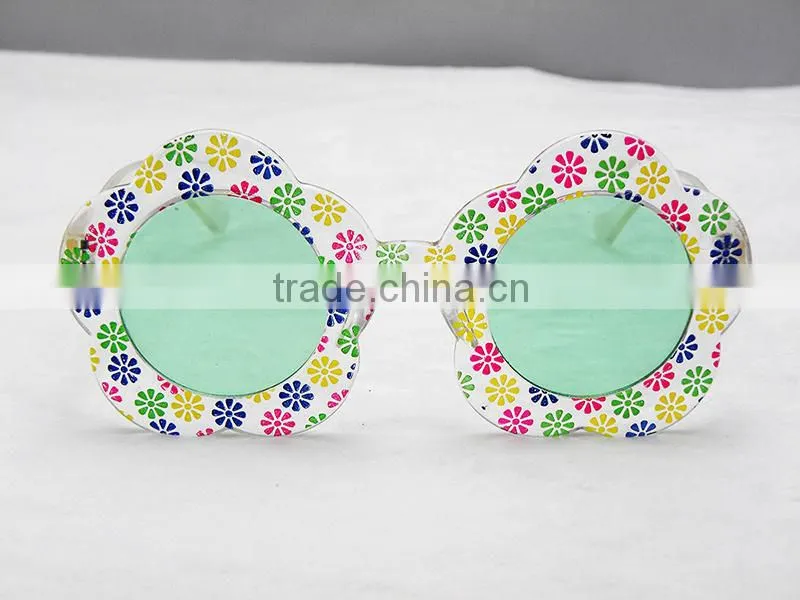 multicolor flower christmas & party glasses for girls