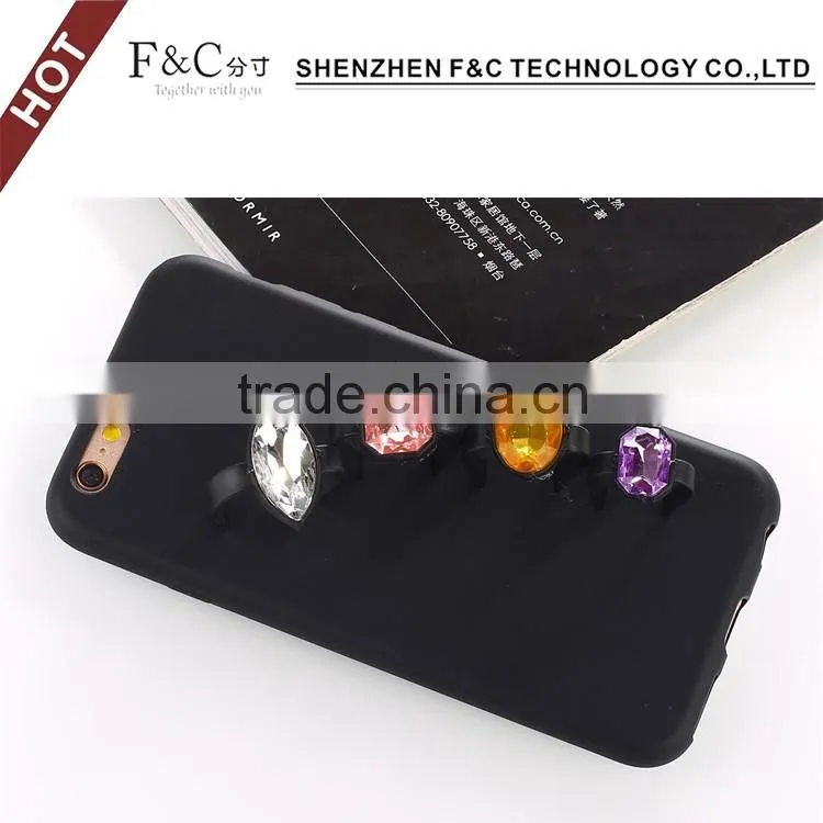 full body phone case for iphone 6 luxury protective diamond cell phone case for iphone 6