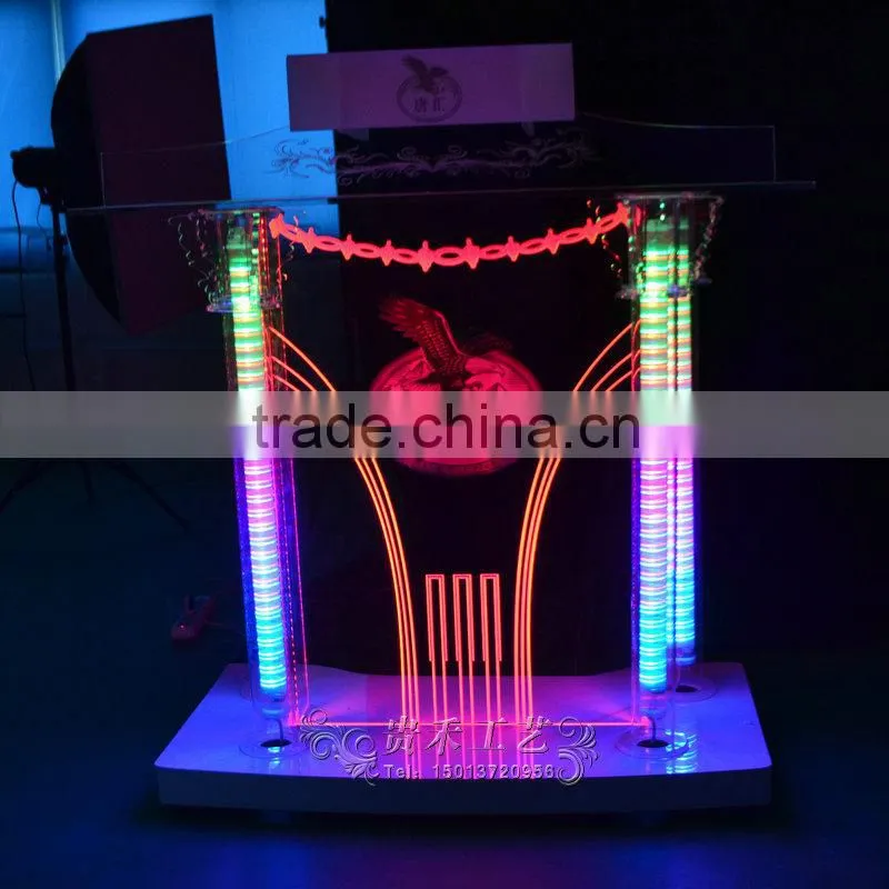 cheap dj light with LED lights, bar table for bar, dj equipment