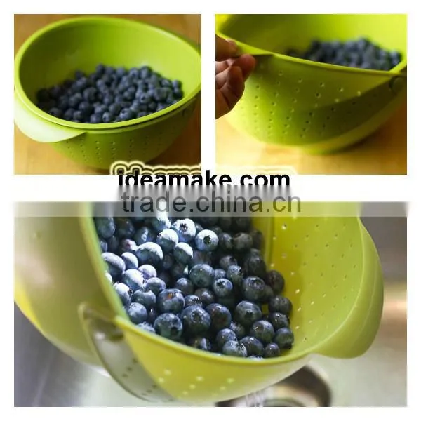 2015 new hot selling Set of 5 Vacuum Seal Canister Set BPA free FDA approved round food container