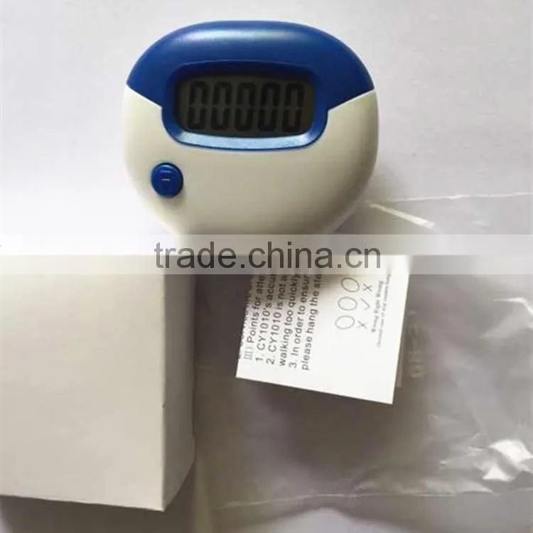 Manufacturer Bulk Promotion Portable Sport Walking Heart Shape Foot Counter Pedometer