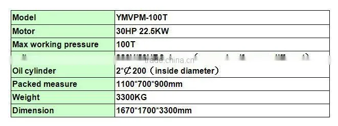 High quality automatic compress packing machine waste packing machine YMVPM-100T