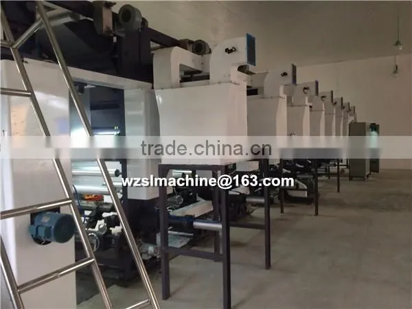 High speed plastic film rotogravure press
