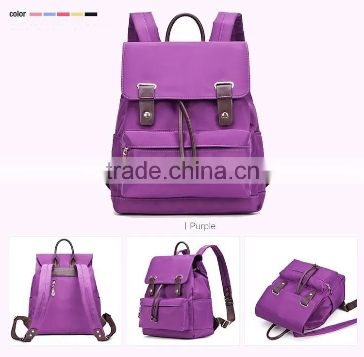 China suppliers backpack wholesale 2016 girls nylon travel bag backpack