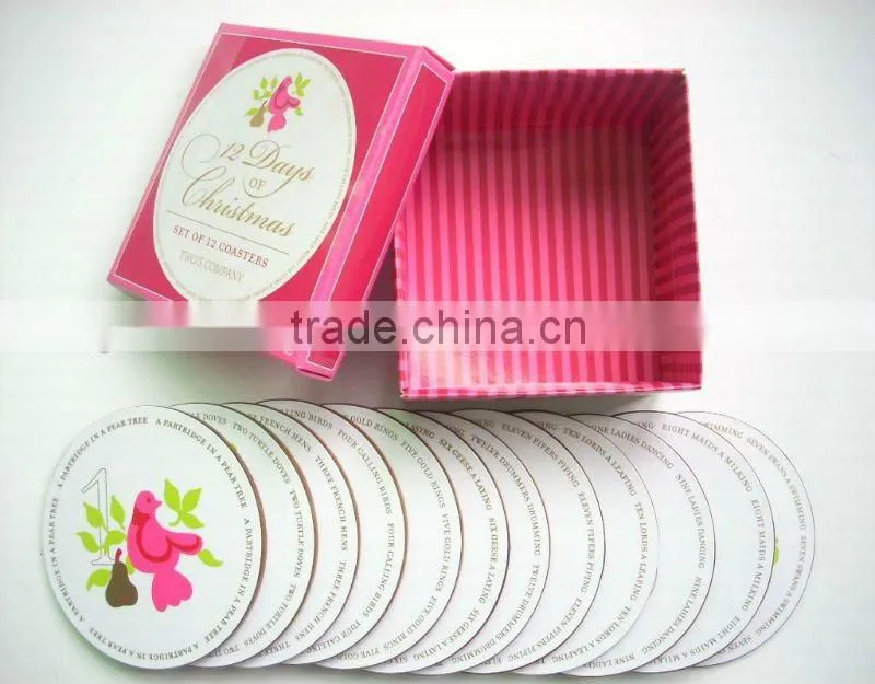 Cheap promotional eco-friendly good quality clear glass drink coasters