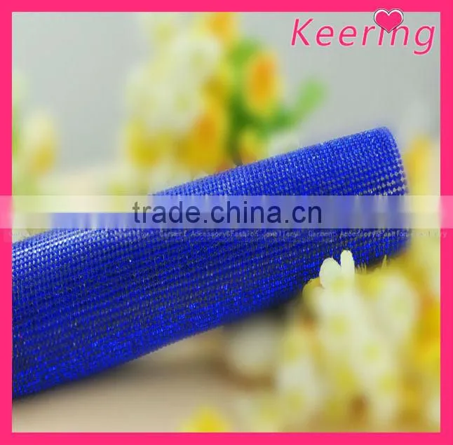new products jewelry blue rhinestone mesh roll from keering in bulk WRT-015