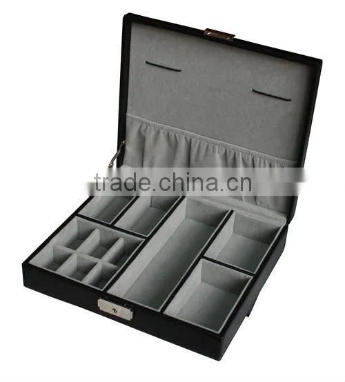 OEM Black leather jewelry box