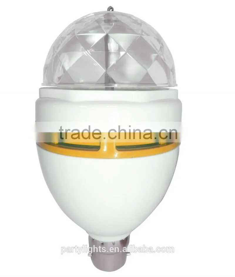 Holiday Favor 3W Led Rotating Disco Mini Christmas Party Flash Laser Star Light Bulb