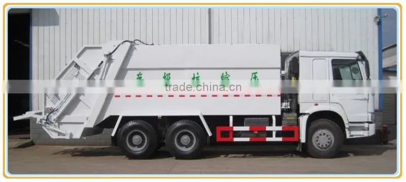 HOWO 16-18CBM 6x4 refuse compactor garbage truck