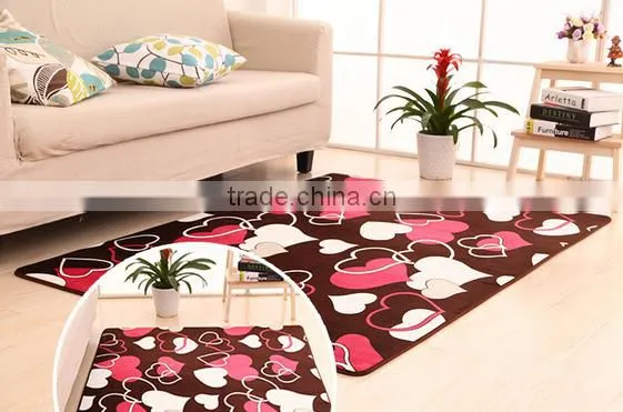 Welcome Polyester Green Mats Square Chenille Shaggy Bath Rug and any shapes is ok