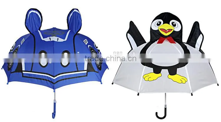 2015 muni children cartoon animal shape cheap fashion kids umbrella with two ears wholesale