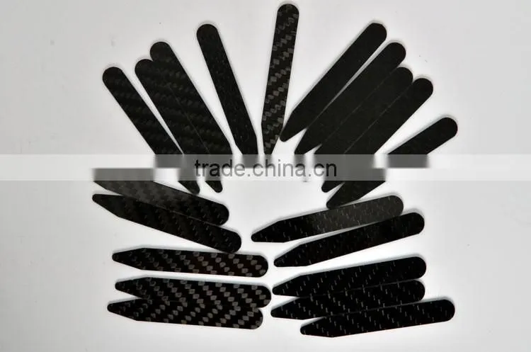 High quality Dress Shirt Stay Stiffener Carbon Fiber Metal collar stays or elegent garment accessory collar bone