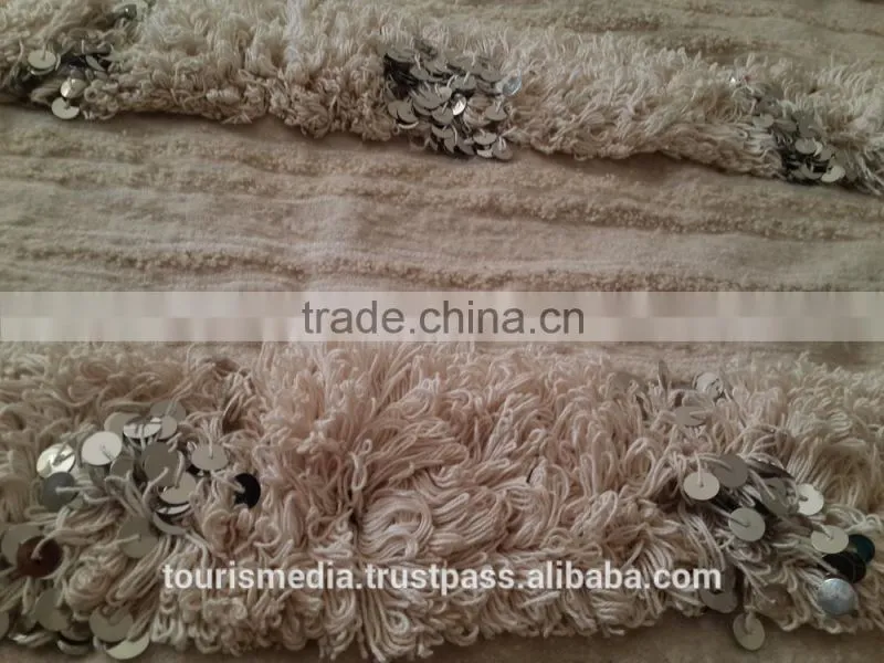 Vintage Moroccan wedding blanket 222cm x 142cm wholesale of handira
