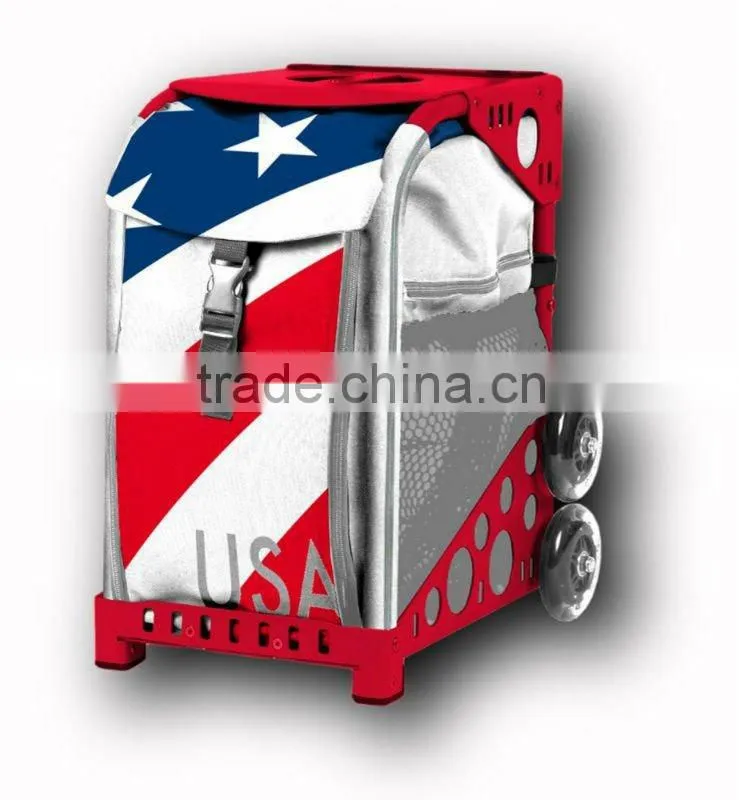 Trolley US flag pet bag