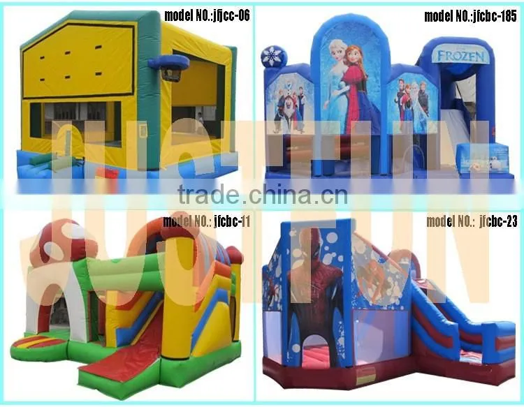 Commercial balloon combo inflatable bouncer with slide for sale