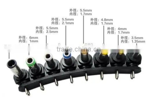 Wholesale 80w/90w universal laptop battery charger with 8 connectors, laptop charger for car