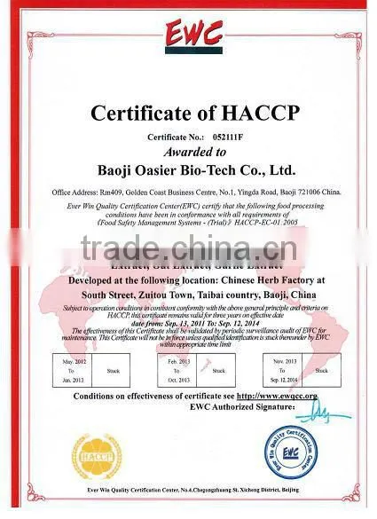 GMP Manufacture Supply 1% Liguistilide and 3%Ferulic Acid