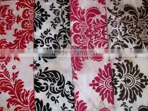 Superb Polyester Taffeta flocking table cloth,table overlay,table runner for weddings