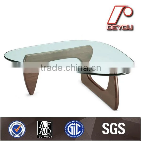 round glass top stainless steel coffee table CT-075