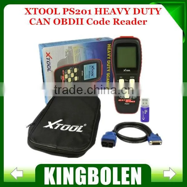 2014 Newest Version XTOOL PS201 OBD II/EOBD/CANBUS Compliant Heavy truck Vehicles Code scanner, XTOOL PS 201