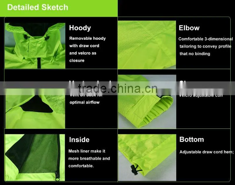 Men's Reflective Running Wear Cycling wear