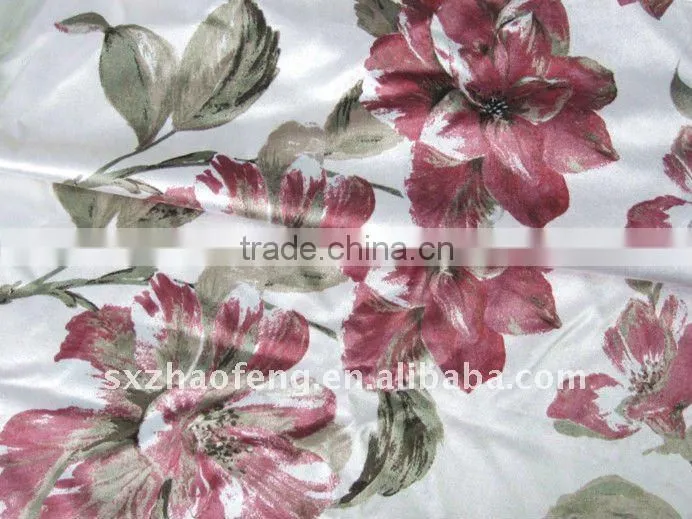 flashing printed velvet fabric for curtain