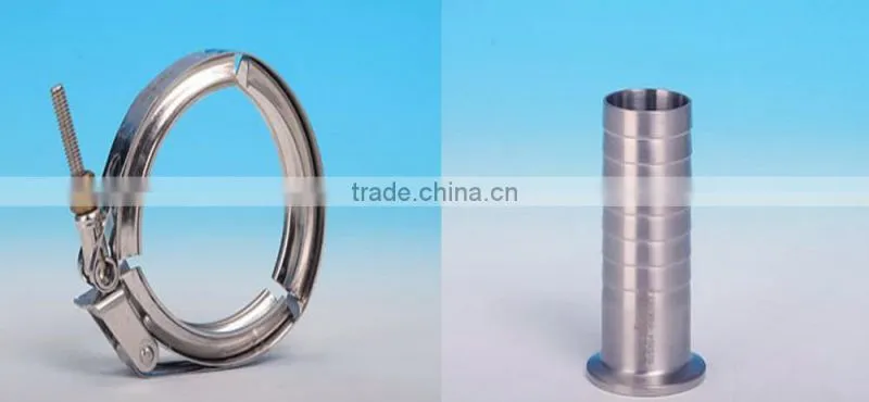 China supplies customization stainless steel clamp quick hose coupling