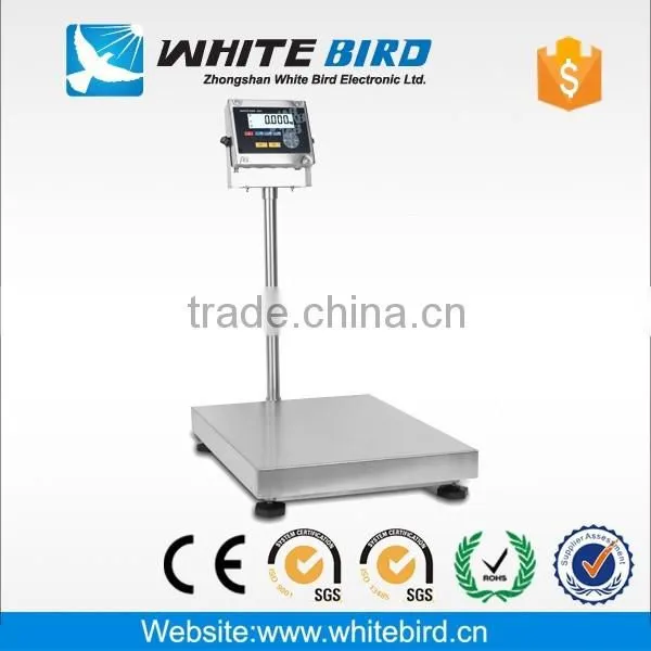 Stainless steel platform weighing scale with stainless steel indicator