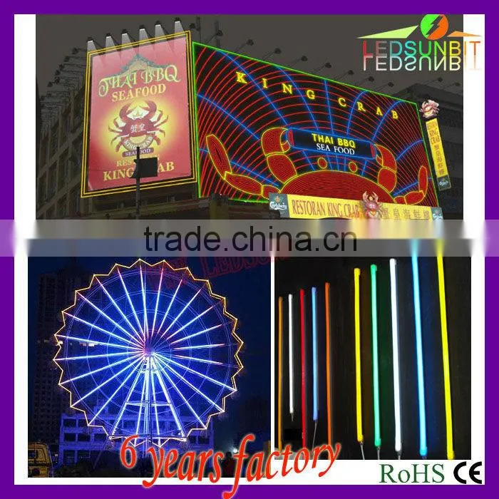 led neon flexible tube 8w led neon light stars led light project