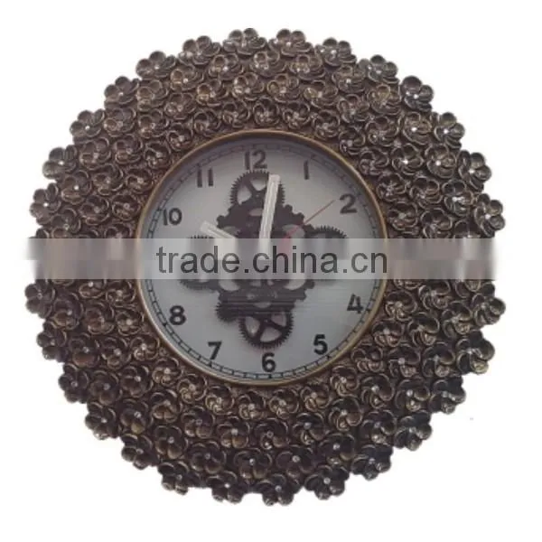 Retro moving-gear wall clock wholesale