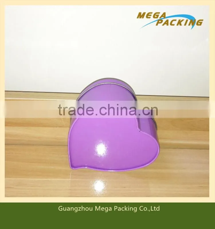 Heart shape tin can for jewelry packaging/gift/Tin Jewelry Box