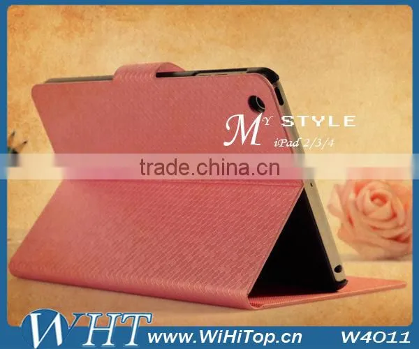 Diamond Leather Case For iPad Mini. Stand Wallet Flip Case For iPad Mni WHTS003