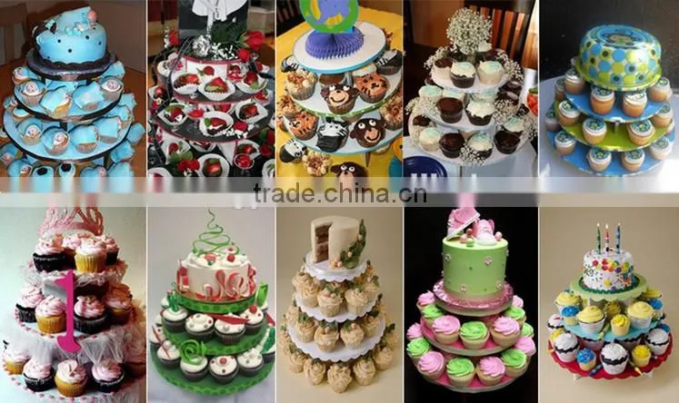 3tier cupcake stand for child birthday decoration , home party decor