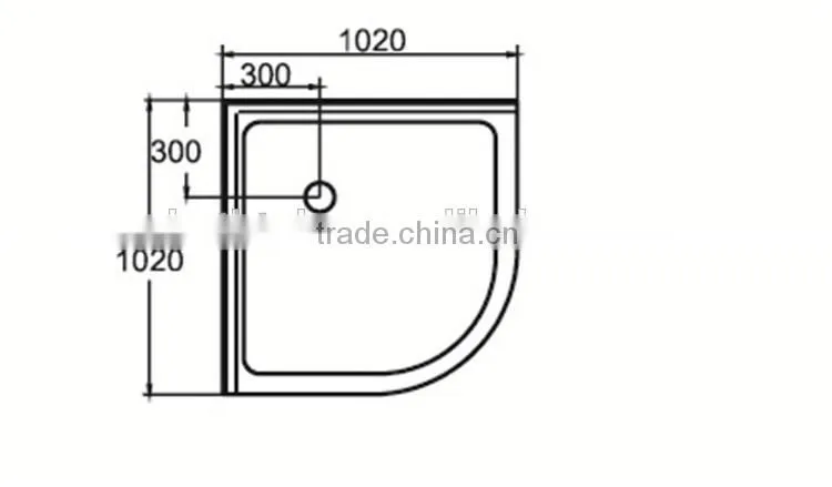 cUPC round shower base,flat shower base,america stand shower base
