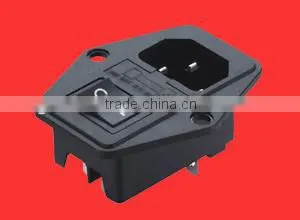 IEC C14 16A socket with switch